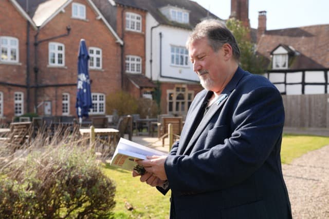 Jeremy Harford at a book event