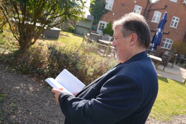 Jeremy Harford at a book event