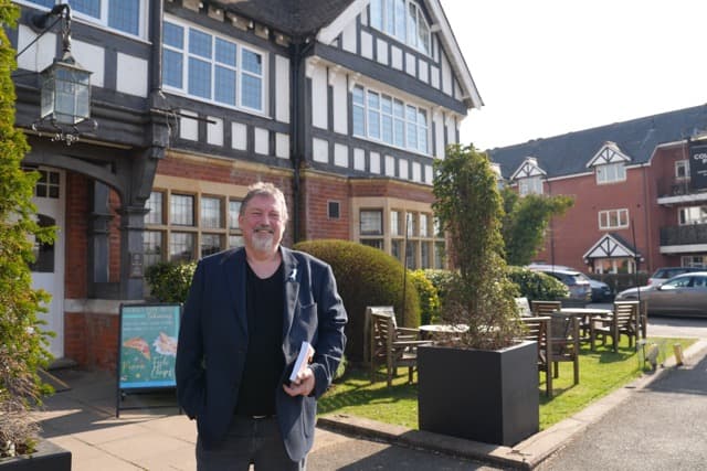 Jeremy Harford at a book event